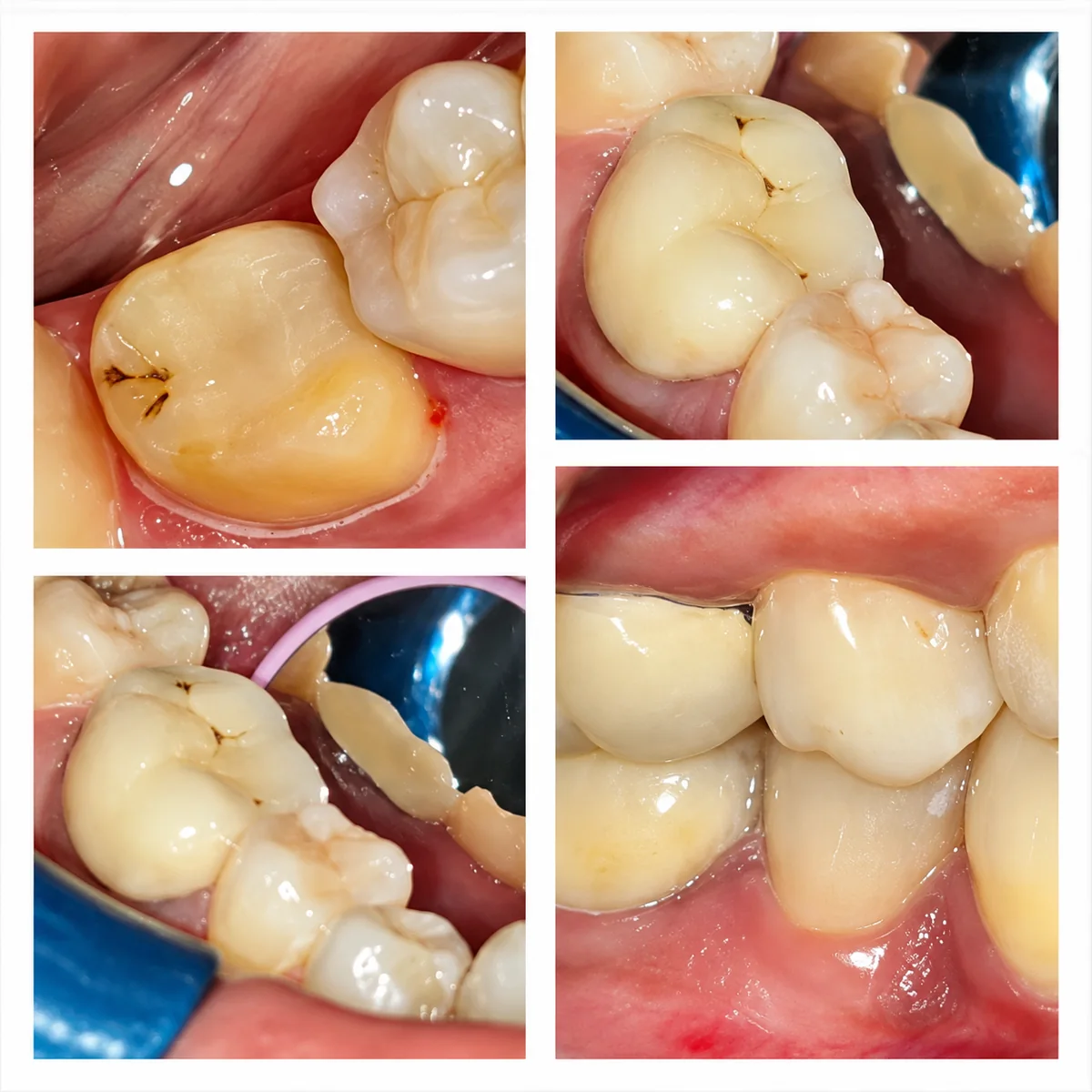 Composite restoration crown procedure clinical case