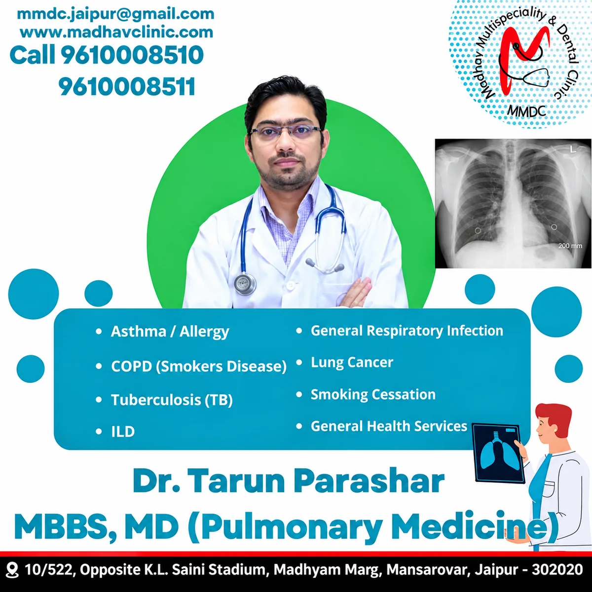 Dr. Tarun Parashar - Chest Physician & Pulmonologist at Madhav clinic